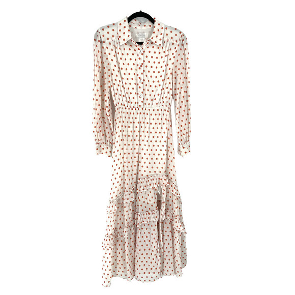 NEW STEELE "QUINN" POLKA DOT FLOUNCE DRESS - Picture 2 of 10